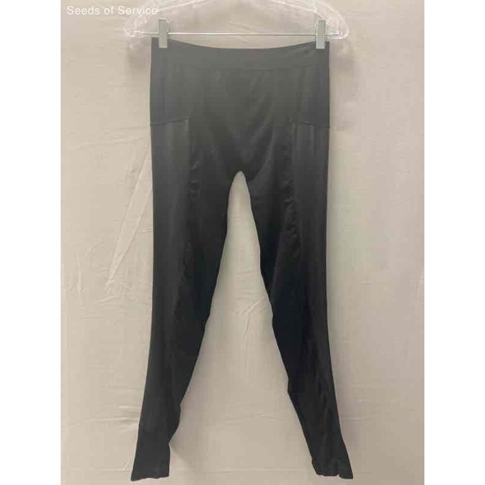 Material Girl Black Stretch Athletic Full Length Leggings Womens M/L